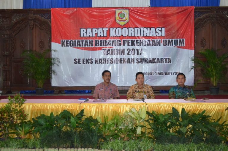 pranata pimpin rakor pu wonogiri