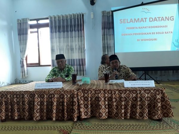 Rakor Dewan Pendidikan Se Soloraya Di Kabupaten Wonogiri