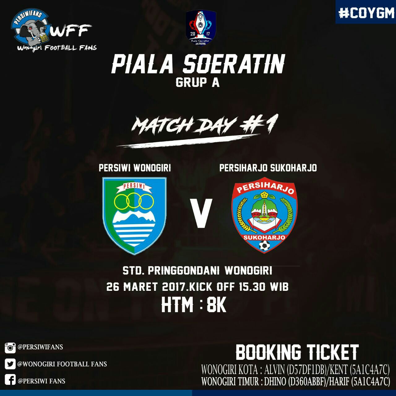 pertandingan sepakbola piala suratin jawa tengah 2017