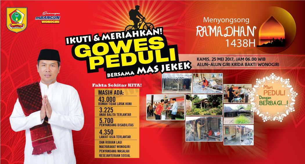 gowes peduli bersama mas jekek