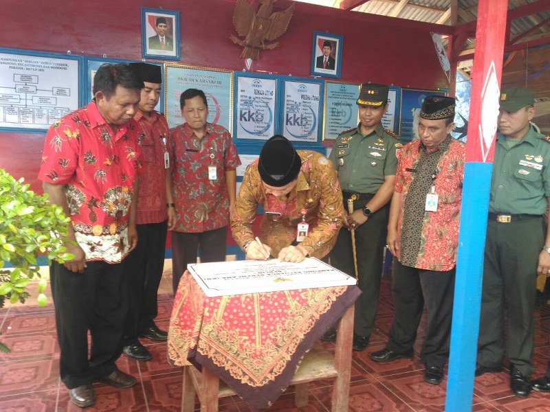 Bupati Wonogiri Resmikan Kampung Berlian Di Jatisrono