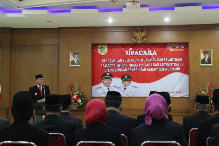 pelantikan pejabat wonogiri 2017