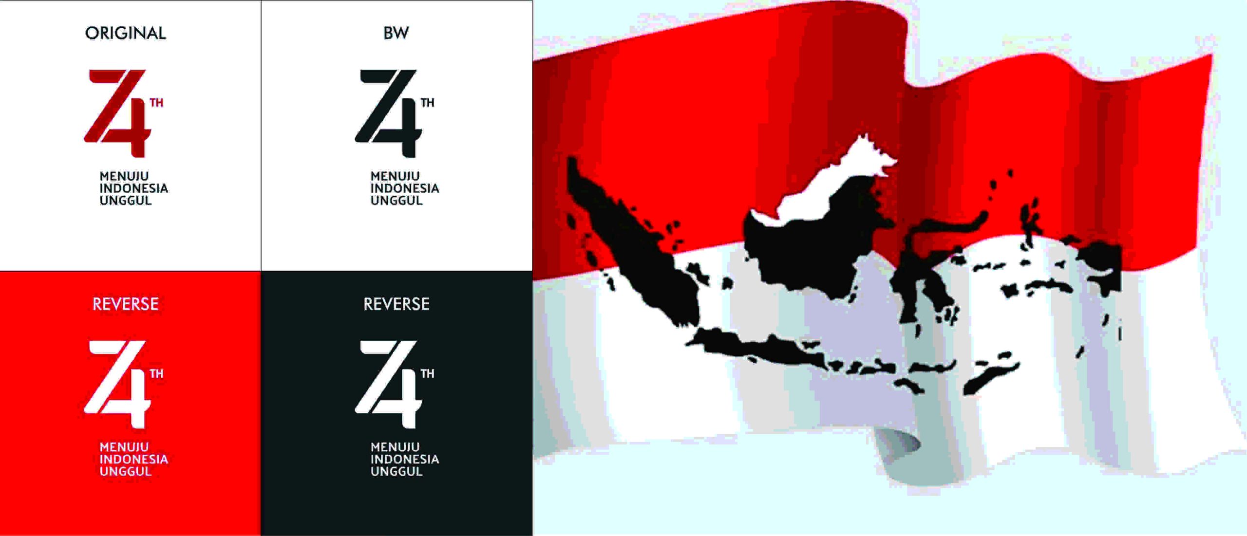 bendera hut ri 74